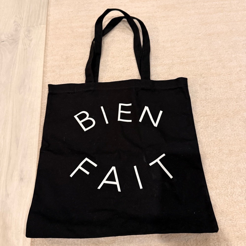 Madewell‎ Bien Fait Black Canvas Tote